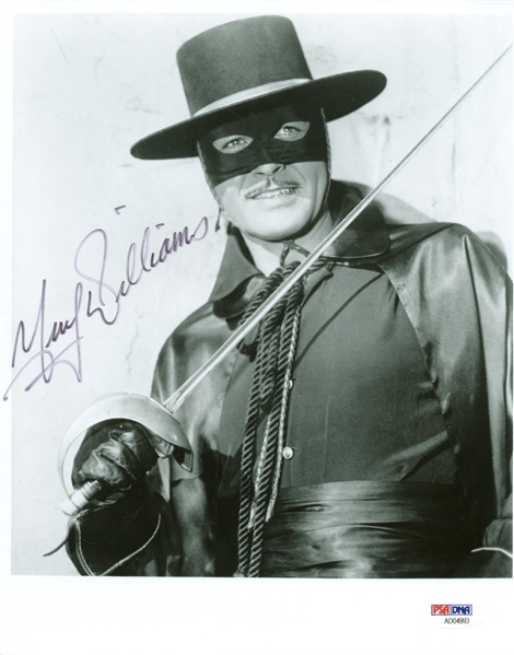Guy Williams Rare Signed Zorro 8" x 10" Photograph (PSA/DNA)