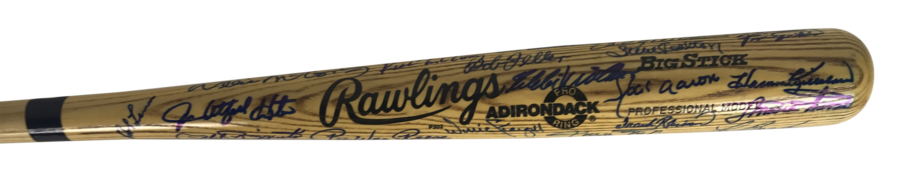 MLB legends Multi-Signed Baseball Bat w/ Aaron, Mays, Drysdale & Others! (Beckett/BAS)