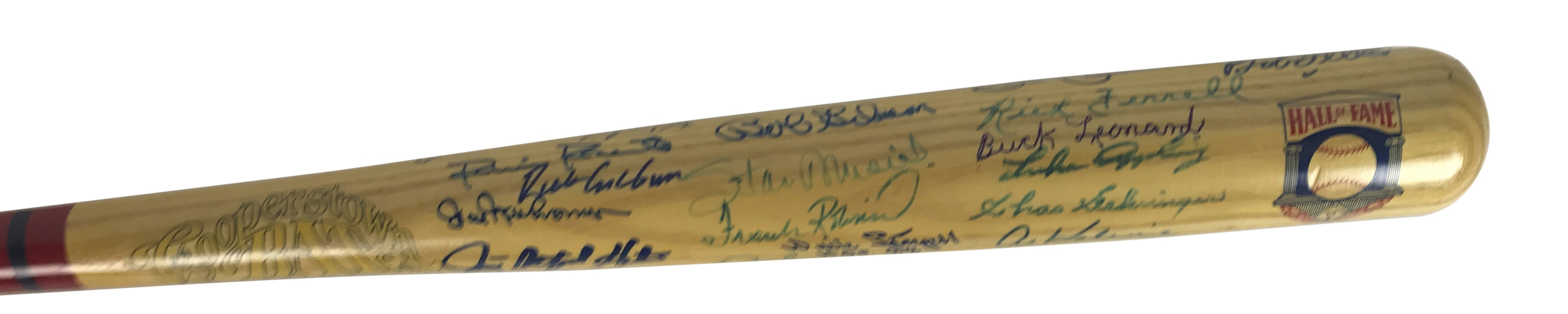 Hall of Fame Multi-Signed Cooperstown Baseball Bat w/ Musial, Robinson & Others! (Beckett/BAS Guaranteed)