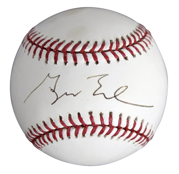 President George W. Bush Signed OML Baseball (BAS/Beckett & JSA)