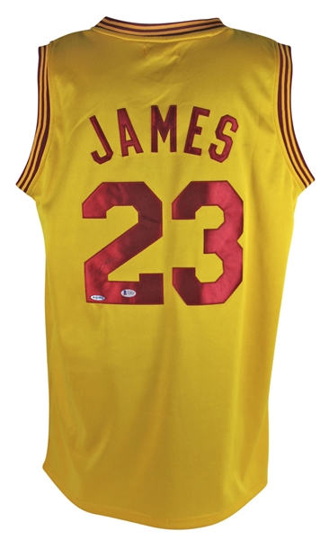 LeBron James Signed Mitchell & Ness Throwback Cavaliers Jersey (BAS/Beckett & UDA)
