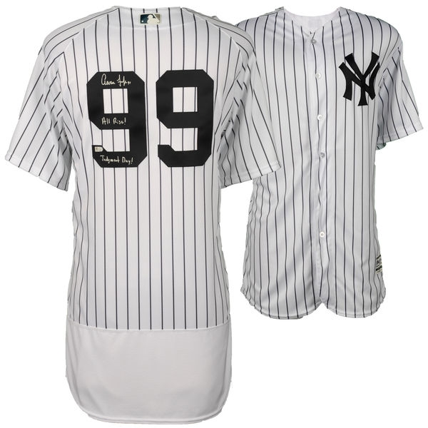 Aaron Judge Ltd. Ed. Signed & Inscribed Majestic New York Yankees Jersey (Fanatics)