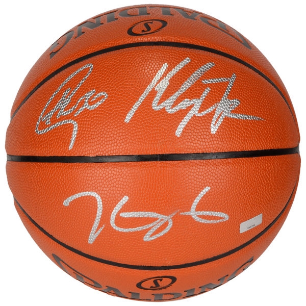 Warriors: Kevin Durant, Stephen Curry & Klay Thompson Multi-Signed Spalding I/O Basketball (Fanatics)