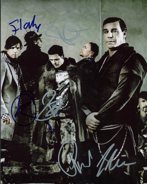Rammstein Group Signed 8" x 10" Color Photograph (Beckett/BAS Guaranteed)