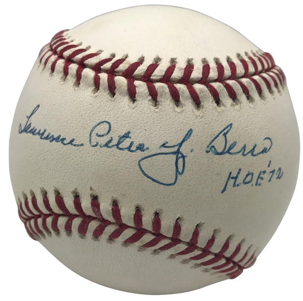Yogi Berra Signed Full-Name "Lawrence Peter Yogi Berra" OAL Baseball (Beckett/BAS Guaranteed)