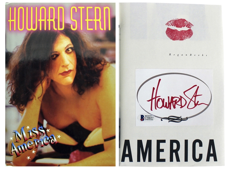 Howard Stern Signed Miss America First Edition Book (BAS/Beckett)