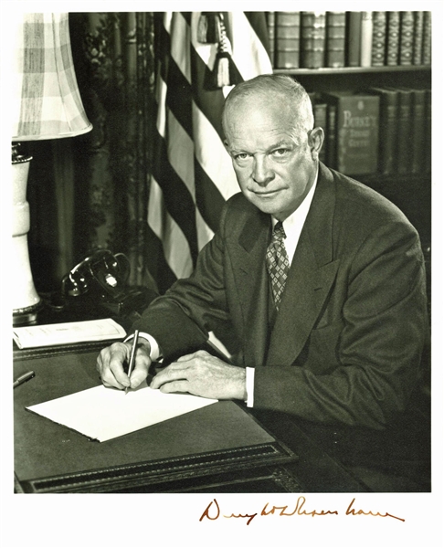 President Dwight D. Eisenhower Signed 8" x 10" Official U.S. Army Photograph