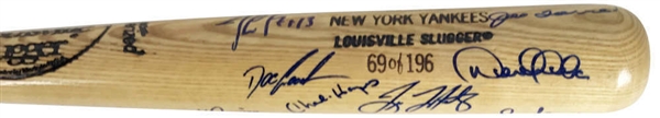 1996 NY Yankees RARE Team Signed Full Size Baseball Bat w/ Jeter & Rivera! (JSA)