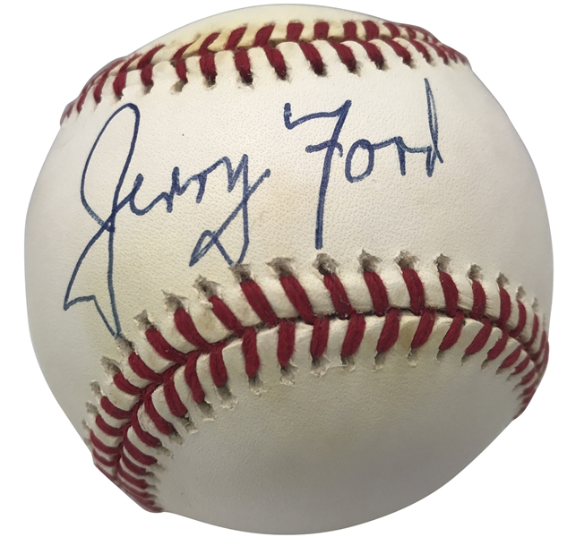 President Gerald Ford Signed OAL Baseball (Beckett/BAS Guaranteed)