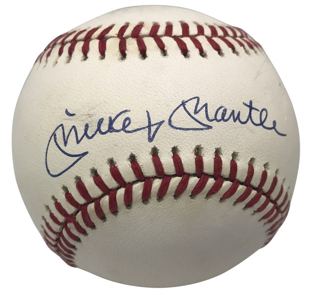 Mickey Mantle Signed OAL Baseball (Beckett/BAS Guaranteed)