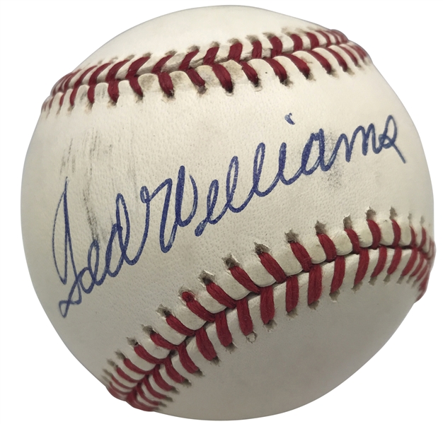 Ted Williams Signed OAL Baseball (Beckett/BAS Guaranteed)
