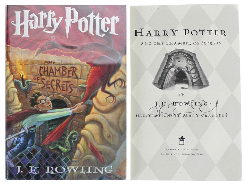 J.K. Rowling Signed "Harry Potter & The Chamber of Secrets" 1st Edition Book (BAS/Beckett)