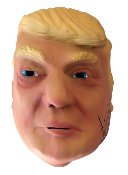 President Donald Trump Signed "Trump" Mask (BAS/Beckett Guaranteed)