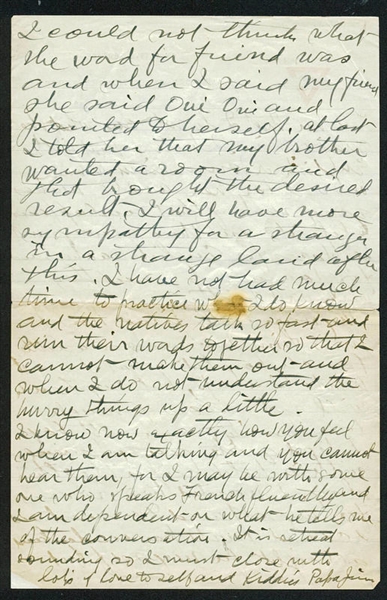 RARE James Naismith Handwritten & Signed 3-Page Letter to Wife (PSA/DNA)