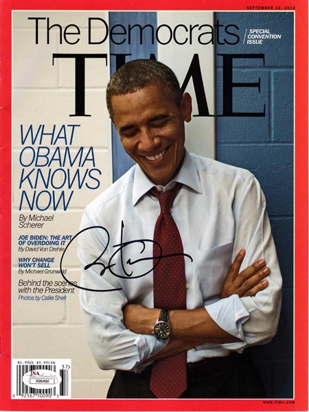 Barack Obama Signed 2012 TIME Magazine (JSA)