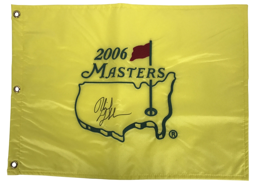 Phil Mickelson Signed 2006 Masters Golf Flag (Beckett/BAS Guaranteed)