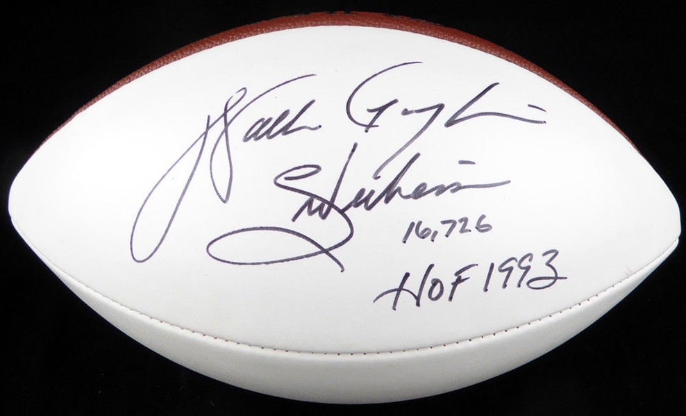 Walter Payton Signed & Multi-Inscribed Official Wilson NFL White Panel Football (Beckett/BAS)