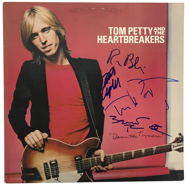 Tom Petty & The Heart Breakers Band Signed "Damn the Torpedoes " Album w/ 4 Signatures! (Beckett/BAS Guaranteed)