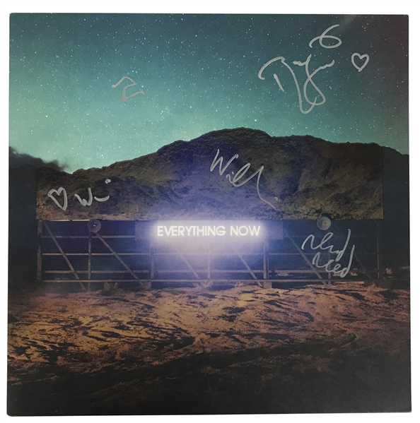 Arcade Fire Group Signed "Everything Now" Record Album (Beckett/BAS Guaranteed)