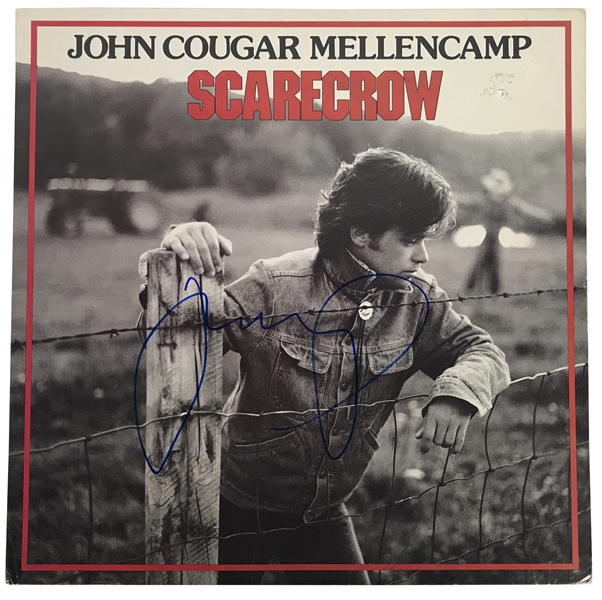 John Cougar Mellencamp Signed "Scarecrow" Album (Beckett/BAS Guaranteed)