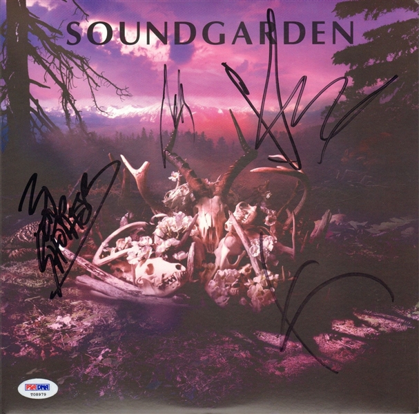 Soundgarden Rare Group Signed "King Animal Demos" 10" Record Album (PSA/DNA)