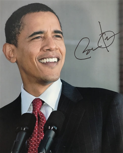 President Barack Obama Superb Signed 8" x 10" Color Photo (JSA)