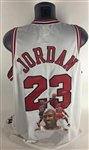 Michael Jordan Signed Final Season Chicago Bulls Jersey w/ Limited Edition Hand Painted Artwork! (Upper Deck)