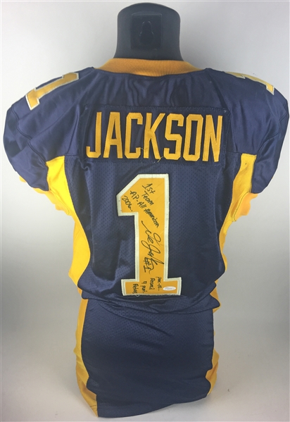 DeSean Jackson Game Used/Worn & Signed Cal Bears Jersey w/ Excellent Use! (JSA)