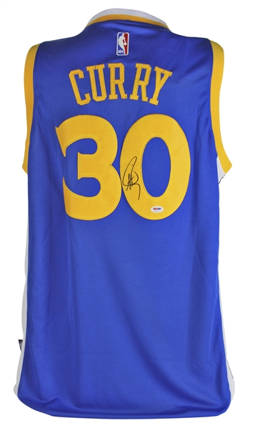 Steph Curry Signed Golden State Warriors NBA Swingman Model Jersey (PSA/DNA)