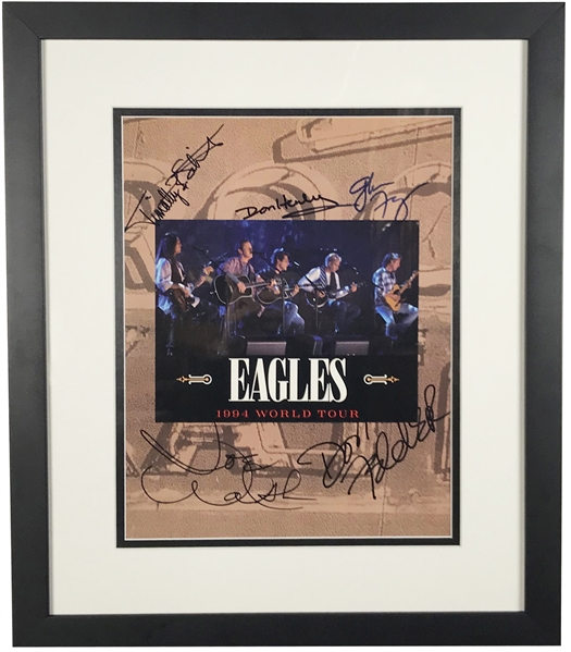 The Eagles: Band Signed 1994 World Tour Program w/ Henley, Frey, Walsh, Felder & Schmit (PSA/DNA)