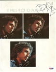 Bob Dylan Rare Signed 8" x 10" Magazine Photograph (PSA/DNA)