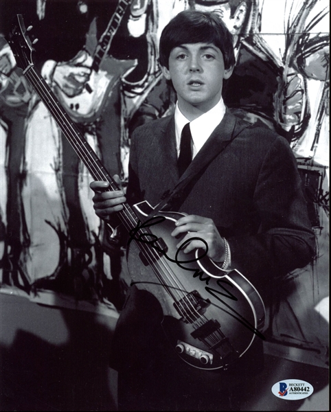 The Beatles: Paul McCartney Signed 8" x 10" Black & White Photograph (BAS/Beckett)