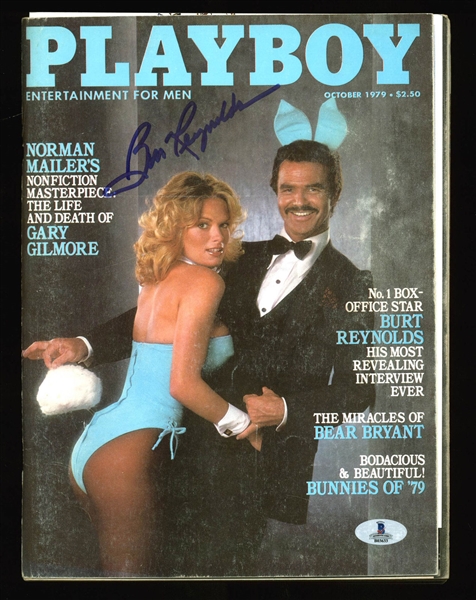 Burt Reynolds Signed October 1979 Playboy Magazine (BAS/Beckett)