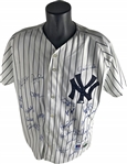1998 New York Yankees Vintage Team Signed Jersey w/ Jeter, Rivera & Others! (PSA/DNA)