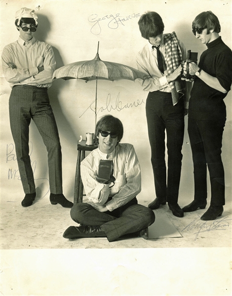 The Beatles Group Signed Original 9" x 12" Photograph from Beatles 65 Cover Shoot (BAS/Beckett & Caiazzo)