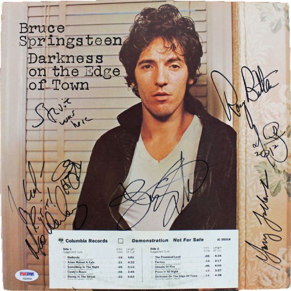Bruce Springsteen & the E-Street Band Ultra-Rare Group Signed "Darkness on the Edge of Town" Promotional Album (PSA/DNA &  REAL/Epperson)