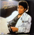 Michael Jackson Signed & Dated "Thriller" Album w/ Superb Autograph (BAS/Beckett)
