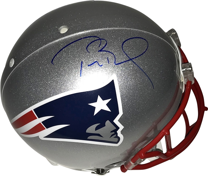 Tom Brady Near-Mint Signed PROLINE New England Patriots Helmet (Tristar)