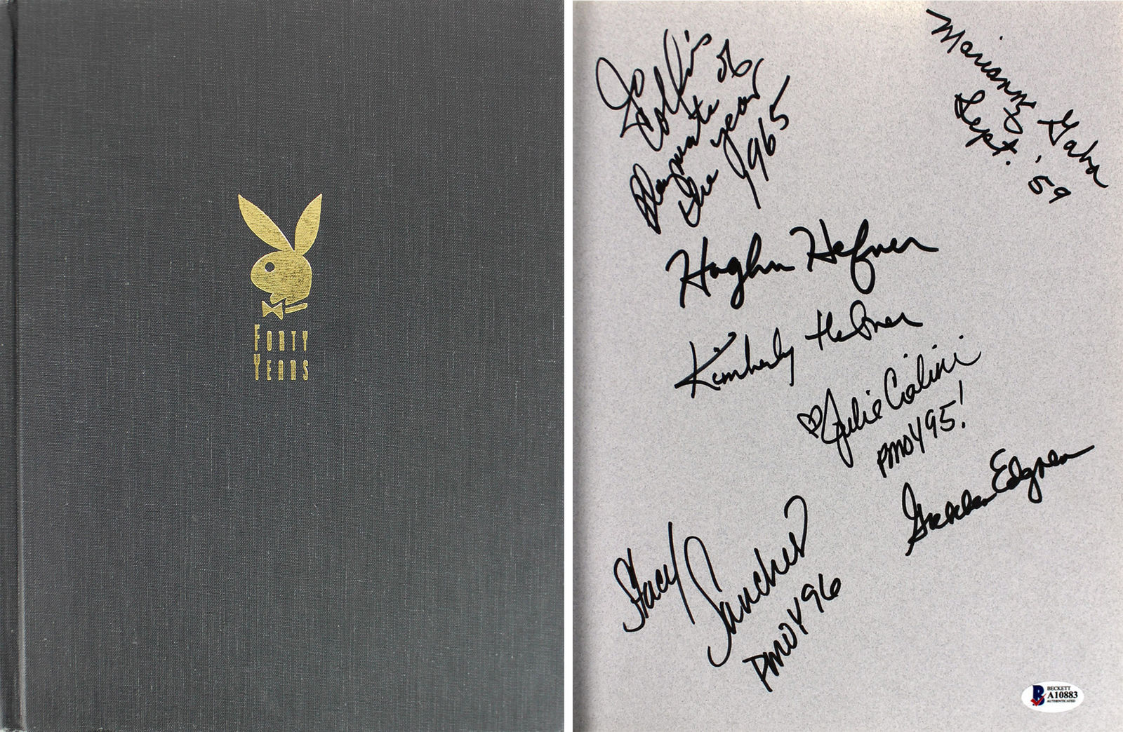 Lot Detail Playboy Multi Signed Forty Years Hardcover Book W Hugh