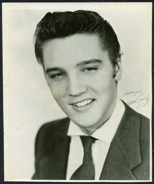 Elvis Presley Signed 8" x 10" Black & White Photo (Beckett/BAS)