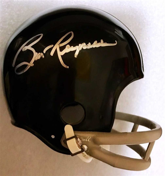 The Longest Yard: Burt Reynolds Signed Mini Football Helmet (BAS/Beckett Guaranteed)