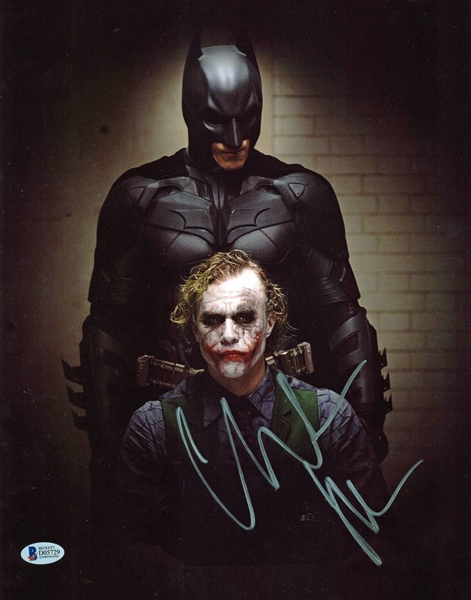 Christian Bale Signed 11" x 14" Color Batman Photograph (BAS/Beckett)
