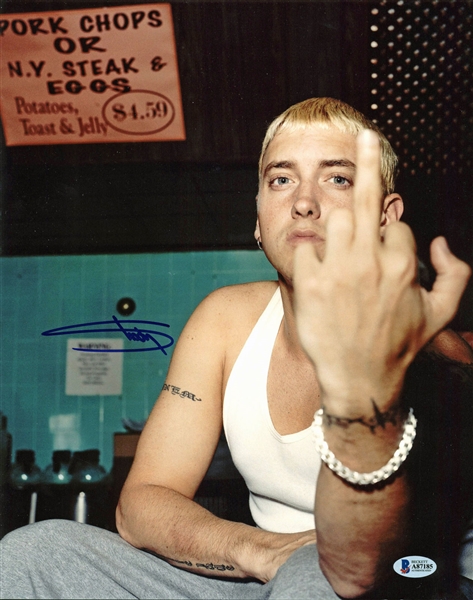 Eminem: Slim Shady Signed 11" x 14" Color Photograph (BAS/Beckett)