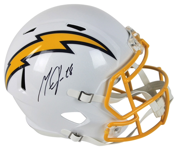 Melvin Gordon Signed Full-Sized Chargers Speed Helmet (BAS/Beckett)