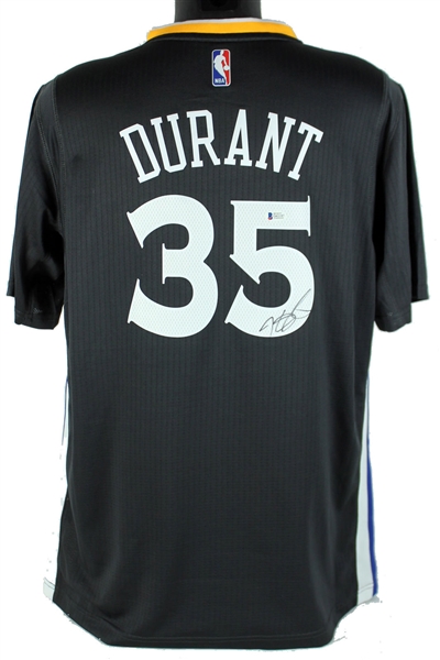 Kevin Durant Signed Adidas Golden State Warriors Black Alternate Jersey (BAS/Beckett)
