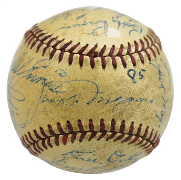 1949 Yankees & Phillies Multi-Signed Baseball (BAS/Beckett)