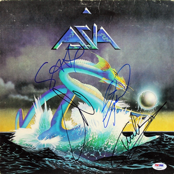 Asia Band Signed Self-Titled Debut Album w/ 4 Sigs (PSA/DNA)
