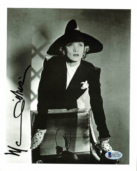 Marlene Dietrich Signed 8" x 10" Photograph (BAS/Beckett)