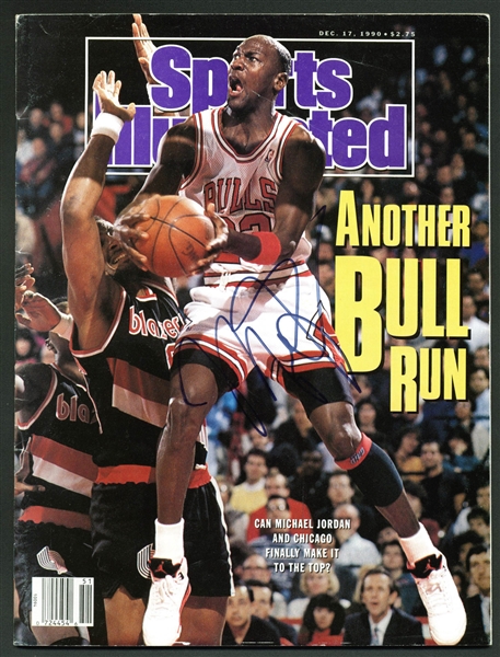 Michael Jordan Signed December 1990 Sports Illustrated Magazine (JSA)