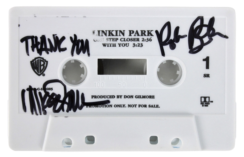 Linkin Park Group Signed Early Demo Cassette Tape w/ Chester Bennington (4 Sigs)(BAS/Beckett)
